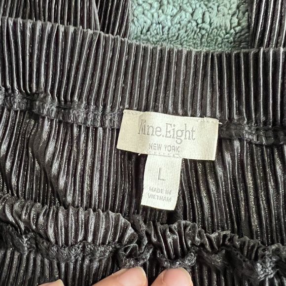 Nine Eight Black Dress Pants New Women’s Size Large Wide Leg - Picture 5 of 6